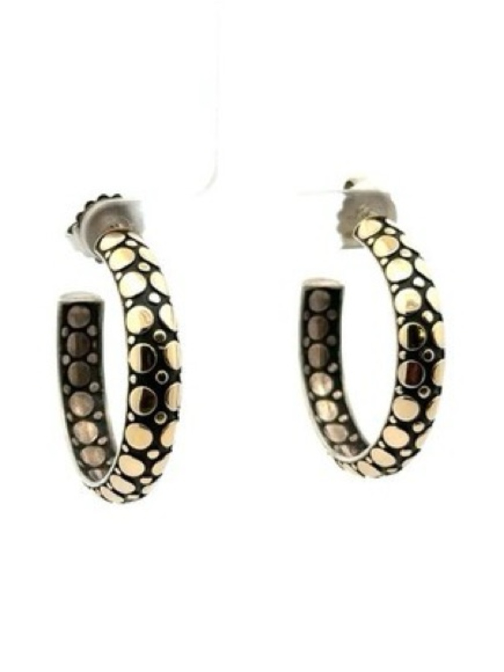 John hardy Gold Dot Stainless Hoop Earrings - Women Jewelry